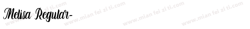 Melisa Regular字体转换